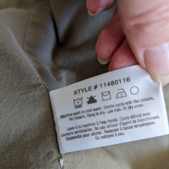 club MONACO cargo safari jacket 100% Cotton green 0 xs - Picture 12 of 13